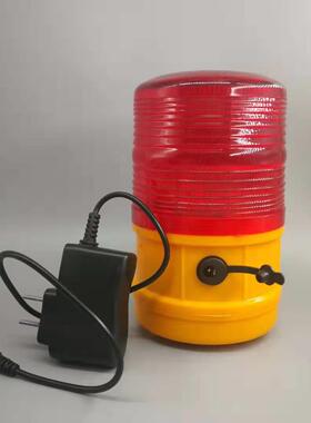 隆聚科技lte-5088充电与太阳能两用型磁铁警示灯双色爆闪警示灯