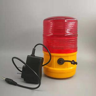 隆聚科技lte 5088充电与太阳能两用型磁铁警示灯双色爆闪警示灯