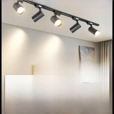 Track Light LED Ceiling Spot Lights COB Full Set 220V Rail L