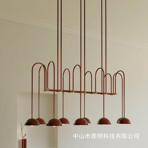 美式轻奢复古全铜吊灯现代简约别墅餐厅吧台意式客厅酒店装饰吊灯