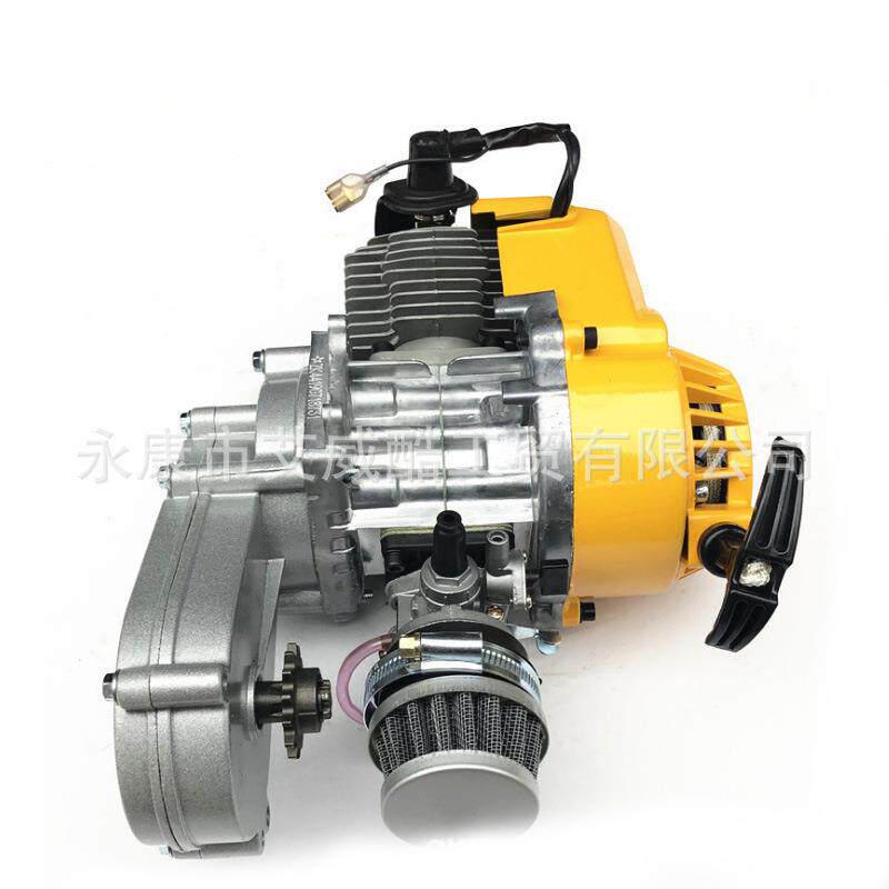 迷你摩托车配件 2冲程改良版49CC单缸风冷发动机新款