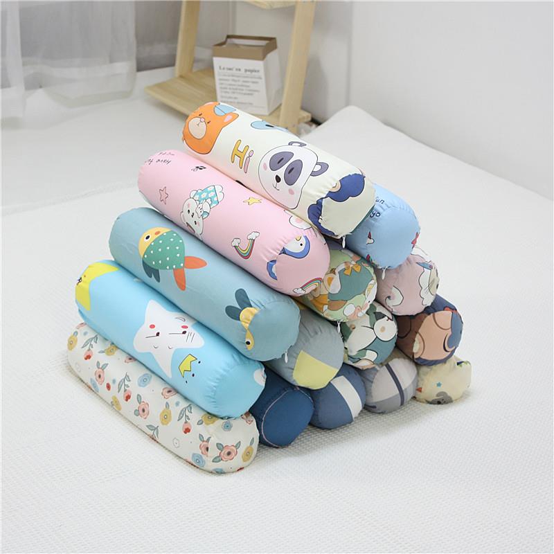 新生儿侧睡靠背枕月子中心用品婴儿车床小枕头床上侧卧防护纯棉枕