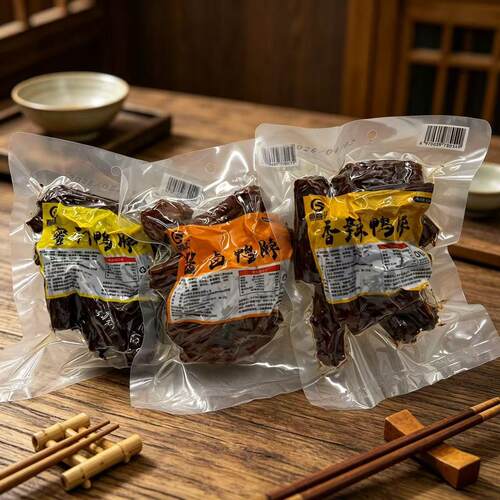 高昌红 蜜汁香辣酱卤鸭脖卤味鸭脖子鸭肉类休闲零食小吃280g/袋