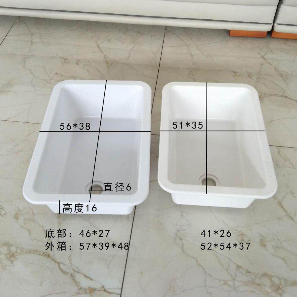 家用阳台洗衣盆水池超深厨房洗菜盆老式单槽水槽长方形台上盆