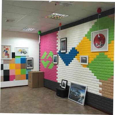 3D Wall Sticker Imitation Brick aterproof Wallpaper Room