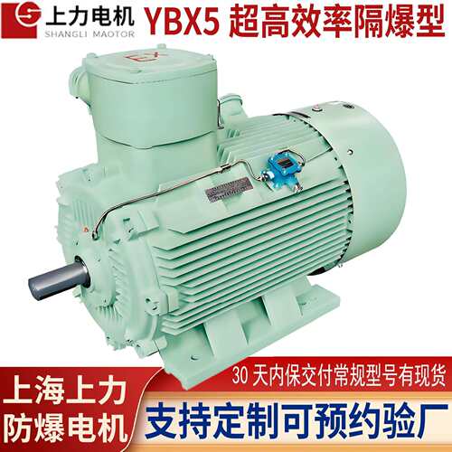 IP55防护防爆上力YBX5-132M-4 7.5KW电机可替YB2有防爆证质保一年