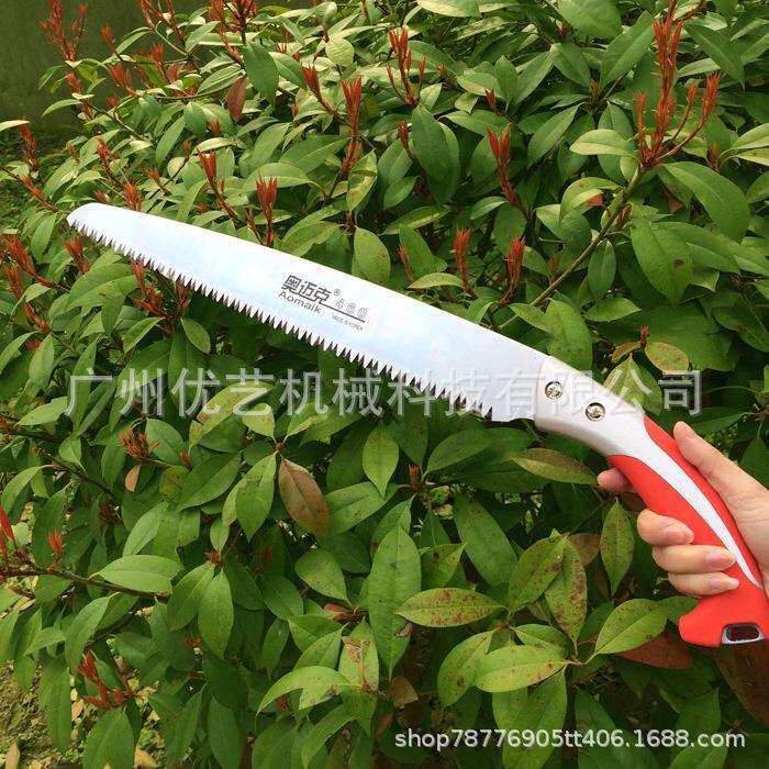 奥迈克460手锯伐木锯手用锯枝弧形锯大粗齿加长手工锯树果树锯