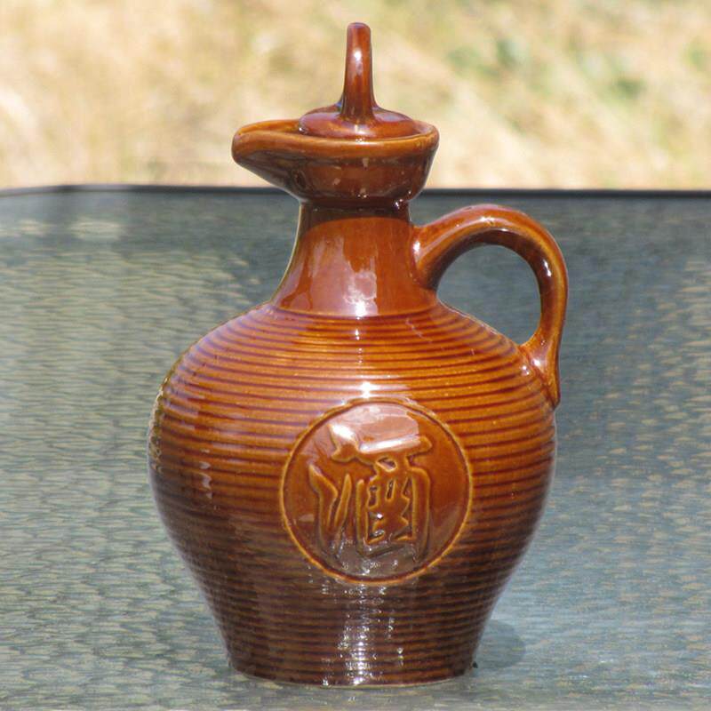 粗陶酒壶酒罐泡酒密封陶罐 手工制作复古中式酒容器 田园风格酒缸