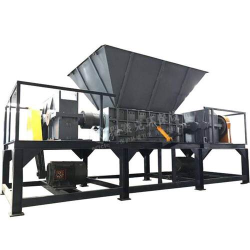 布料双轴撕碎机 金属彩钢瓦破碎机器 轴立式锤片粉碎机 瑞赛克