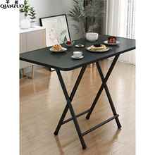 高脚折叠可收折的桌子小型家用收缩餐桌高腿简易简约宿舍吃饭小桌