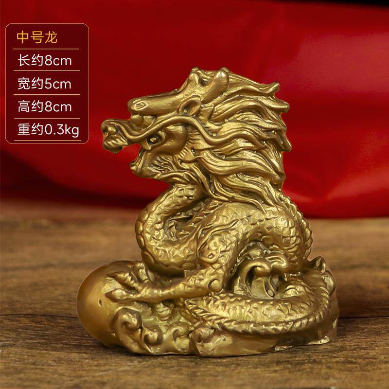 高档铜十生摆件金鼠牛虎兔二龙马羊猴鸡狗猪纯黄铜家居肖风蛇水招