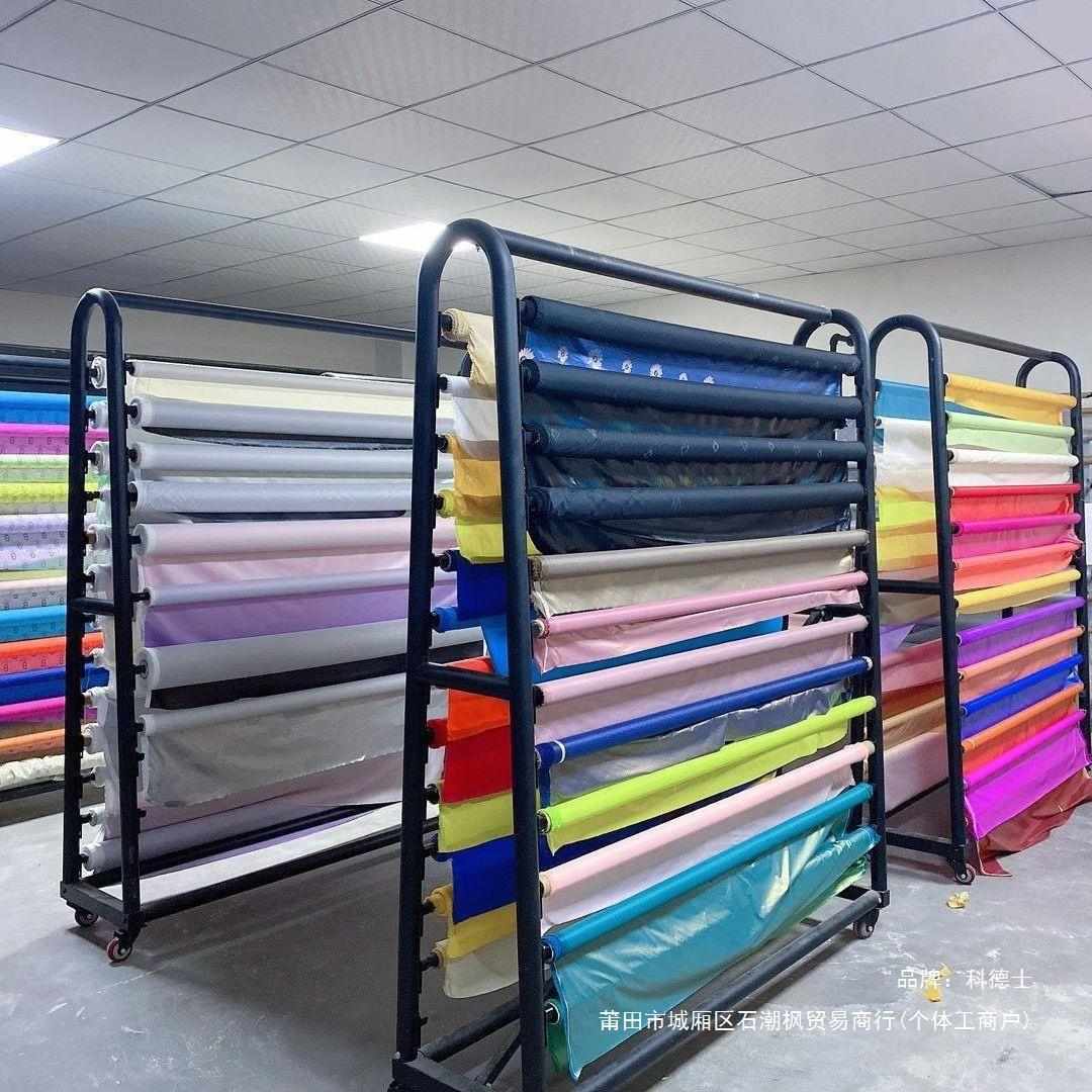 面料架架皮革架纺织A型展示架色卡黑色样布架中岛移动桌布架面料