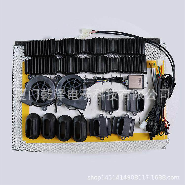 汽车座椅通风加热改装航空座椅管道风机通风加热小圆3档旋钮开关