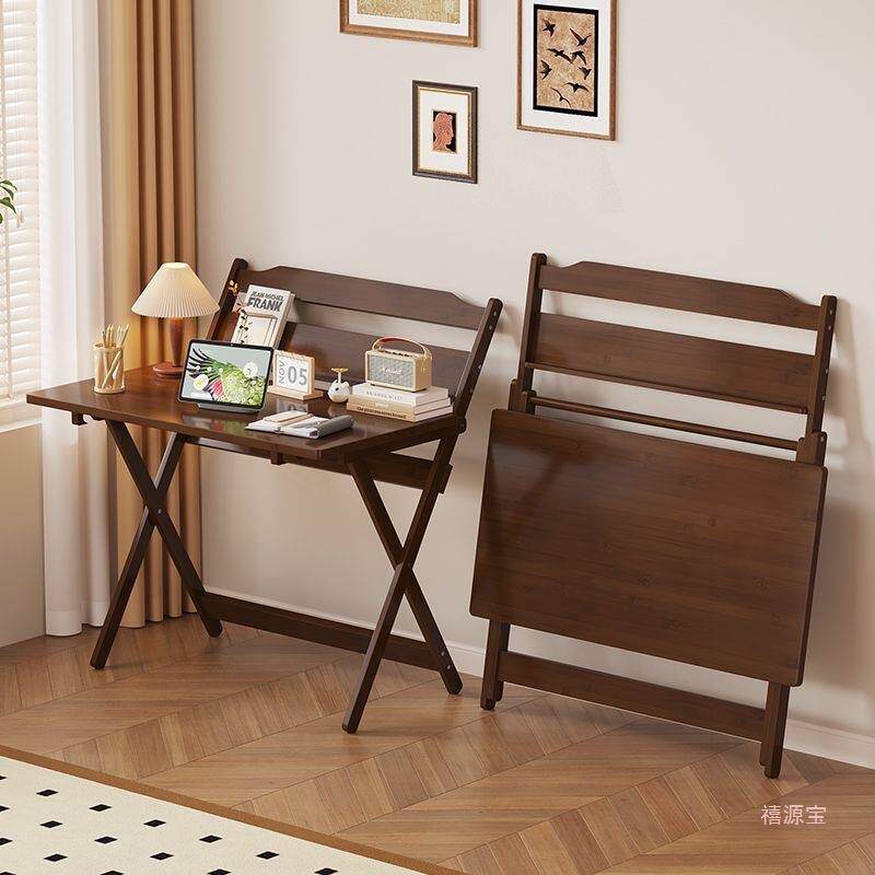 书桌折叠桌高度三挡可调节学习写字桌电脑桌书桌小户型家用办公桌