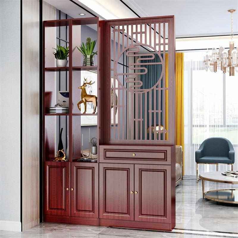 新中式屏风隔断客厅遮挡入户正对门玄关隔断柜双面进门鞋柜置物架,住宅家具,庭院屏风,淘宝优惠券,粉丝福利购,淘宝优惠卷