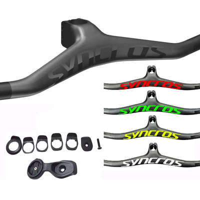 SYNCROS全碳纤维山地自行车一体车把燕把立管负25度17度8度码表架