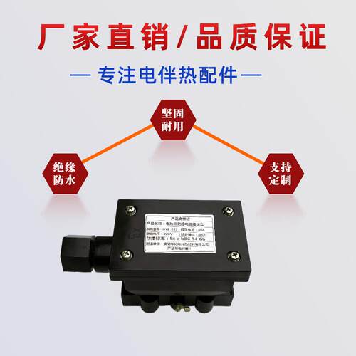 电伴热带防爆电源接线盒首端连F线盒子电压220V防护等级IP66