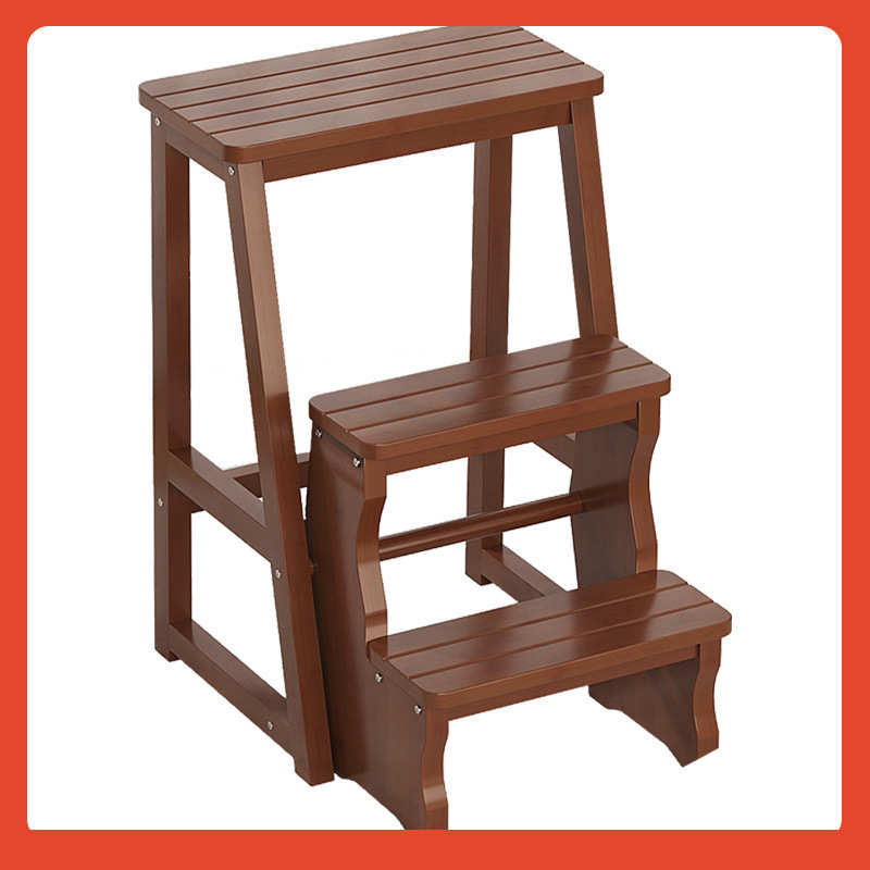 ⊙家用梯凳折叠梯人字梯加厚非实木梯椅凳子两用登高楼小梯子置物
