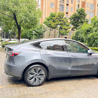 适用特斯拉Tesla Model Y 2019+毛豆Y后排车窗百叶窗车贴外饰改装