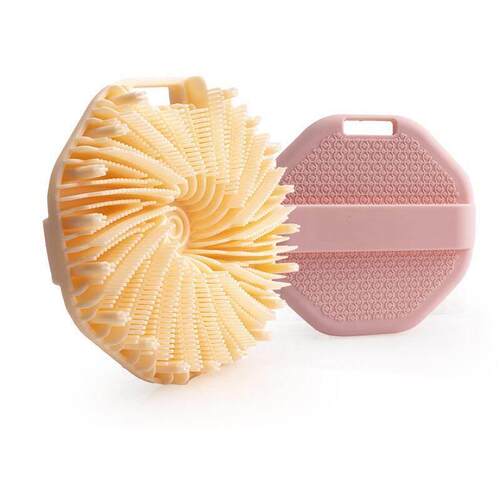 Silicone Body Scrubber Shower Bath Brush, More Hygienic, Lat