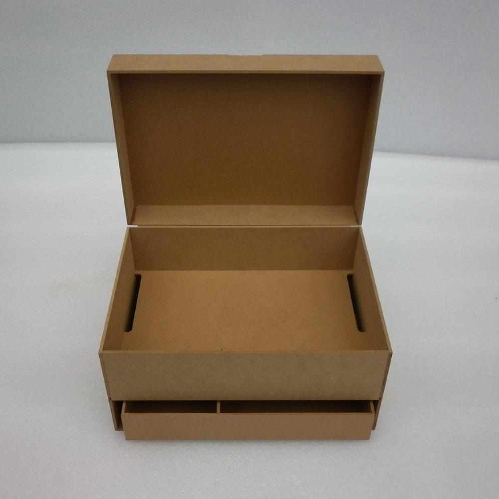 厂家直供木胚 密度板抽屉木盒 中纤板抽屉珠宝箱东莞木盒包装厂