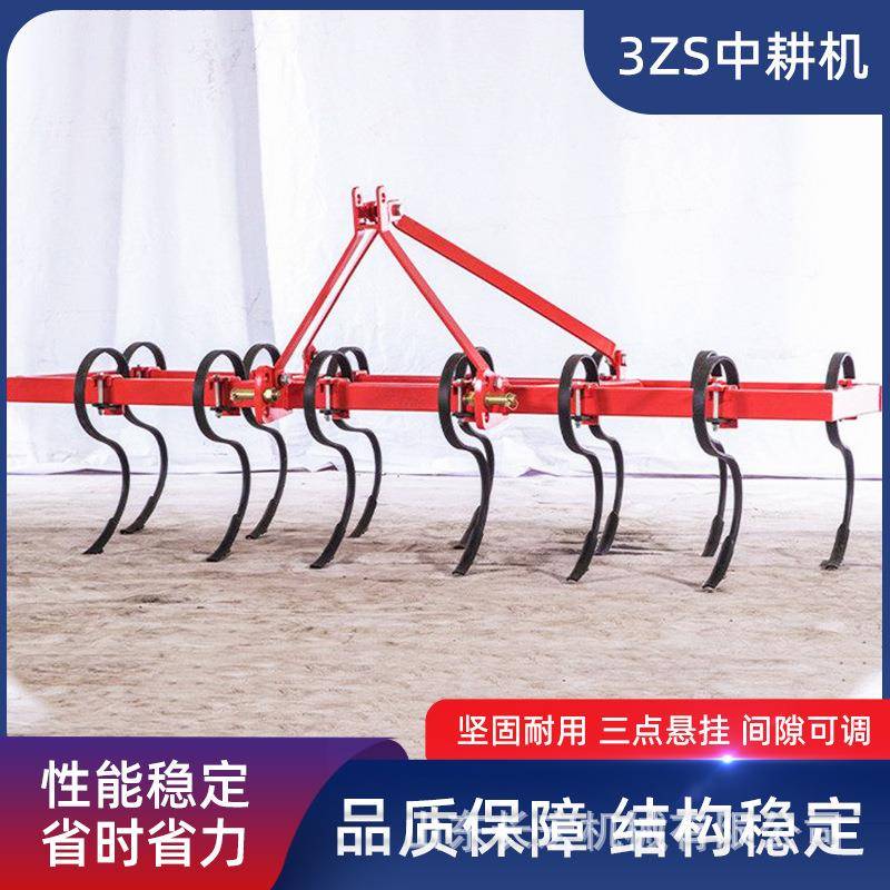 中耕机3ZS系列弹齿犁腿松土机深耕机拖拉机农用四轮弹齿深松机