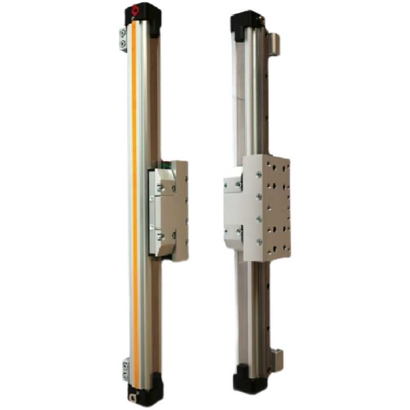 高速机械式带导轨无杆气缸OSP32-STL--400-500-600大推力可调行程