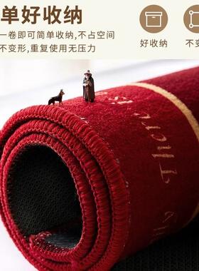 地毯结婚卧室新简约红色喜庆床边地床尾脚喜MRM房垫婚房装饰字垫