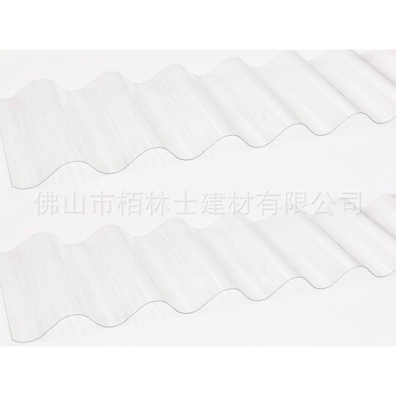 PC透明瓦采光板PC930波浪瓦别墅亮瓦塑料玻璃透光瓦透光树脂瓦