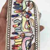 花边织带 鞋 材服装 彩色骨线绳绣民族条码 辅料 刺绣花边织带批发