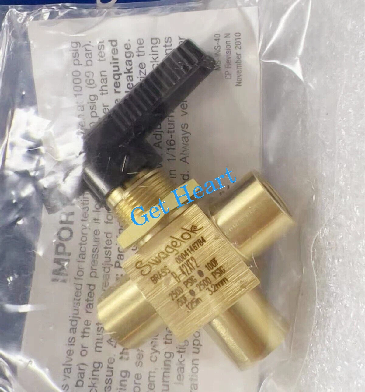 1件装世伟洛克B-42XF2球阀联邦快递或DHL或UPS-