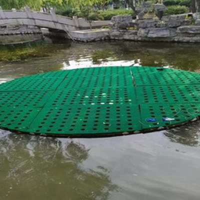 高分子复合纤维浮岛 水上种植浮床漂浮湿地聚酯纤维生态人工浮岛