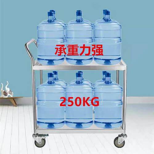 304钢小推件车快递收不拉201不锈货搬锈运仓库厨房短款