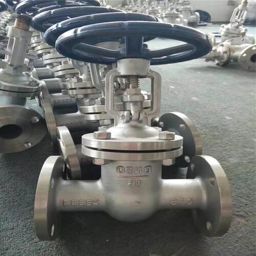 不锈钢法兰闸阀Z41W-40P放料开关常温二通高温闸阀0416L
