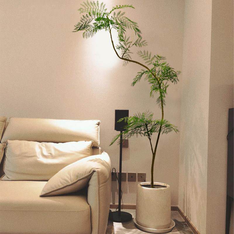 海虹景品蓝色的花楹彷真绿色植物高端轻奢室内客厅彷生假植物大型