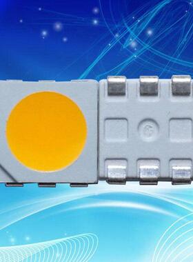 生产贴片5050金黄色LED灯珠1500-2200K点粉黄灯亮化工程品质