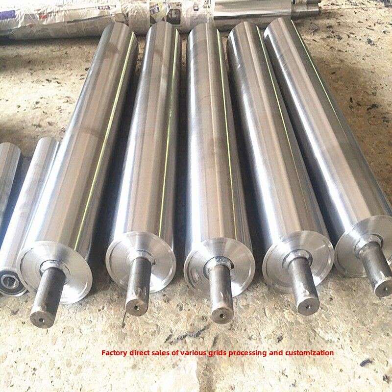 不锈钢滚筒流水线辊筒输送机滚轮无动力镀锌滚筒尼龙轮主从动辊