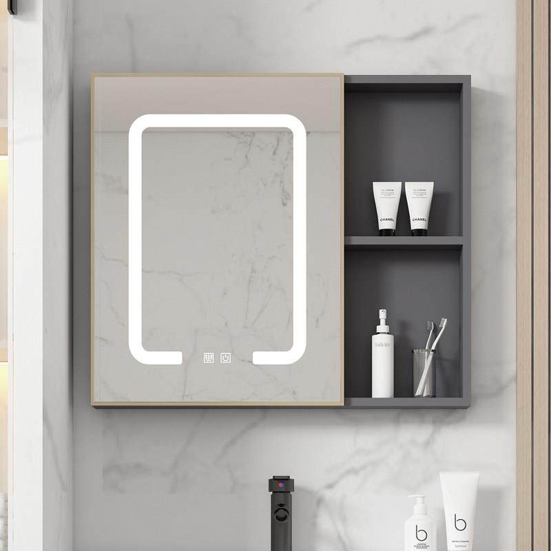 智能浴室镜柜单独挂墙式带灯除雾卫生间镜子带置物架收纳壁挂镜柜,家装主材,浴室镜柜,淘宝优惠券,粉丝福利购,淘宝优惠卷