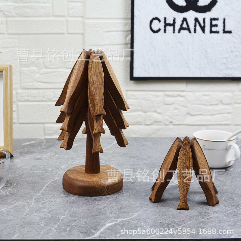 2024 New Wooden Christmas Tree for Sale圣诞树家居创意