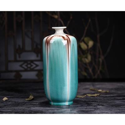 正品德镇陶瓷器花瓶摆设品 摆工景艺客厅创意摆件花插器家居装瓷