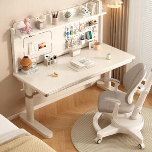 佰年穆儿童学习桌小学生家用可升降书桌课桌椅套装组合实木书桌