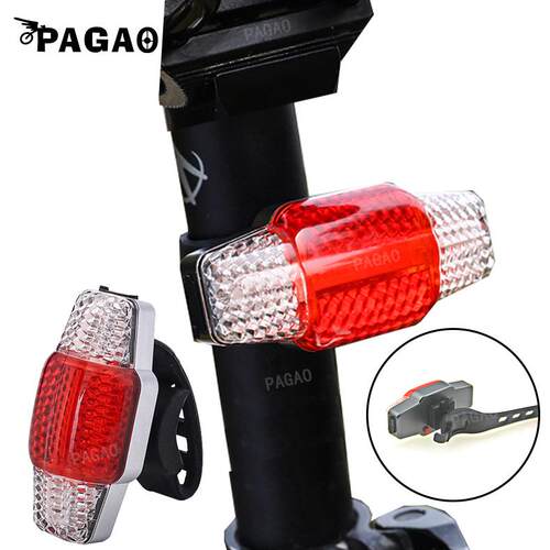 LED警示智能感应自行车灯车尾灯转向USB充电山地车配件夜骑防水