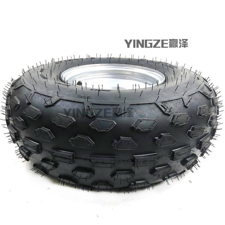 DIY改装四轮三轮摩托沙滩车自制卡丁车配件19X7-8寸轮胎轮毂总成