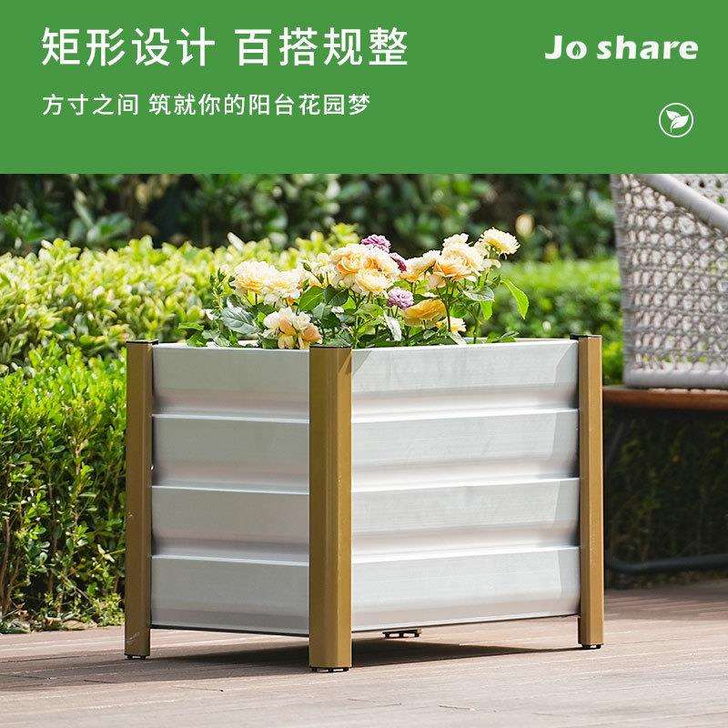 枝晓户外公园矩形花床园林绿化养护植物花箱景观绿化阳台花槽跨境