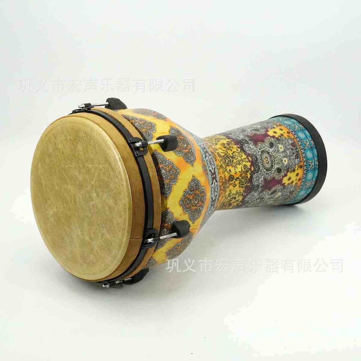 可调音非洲鼓 专业级复合鼓皮 整木掏空非洲手鼓机械调音实木掏空
