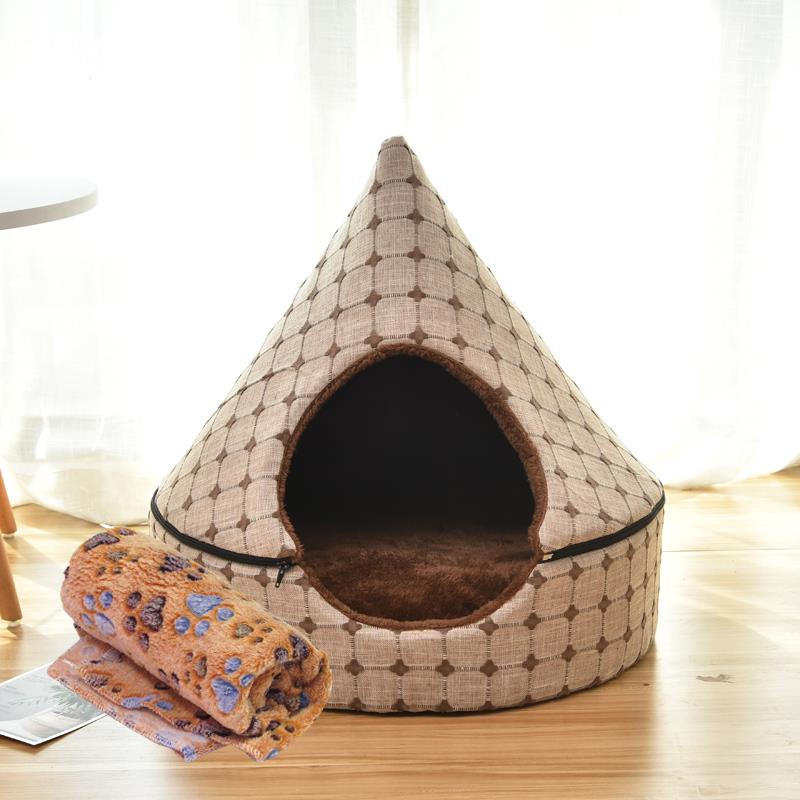 正品猫窝冬季保暖猫四咪床封狗闭式猫屋房子别墅窝网红宠物用品通