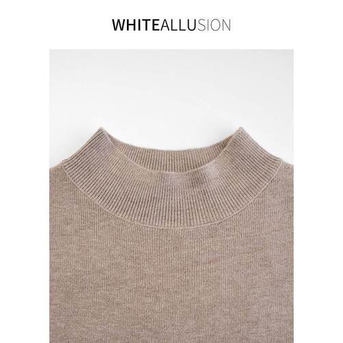 S23D6L10亲【裸感肌毛】素典韩绵羊毛秋冬衣百搭新款定肤柔软打底