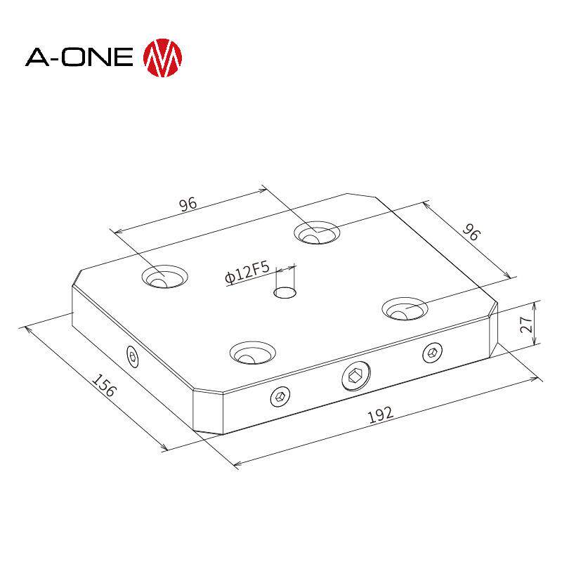 A-ONE机床工件夹具快速定位底板 零点定位快锁系统手动零点快换盘