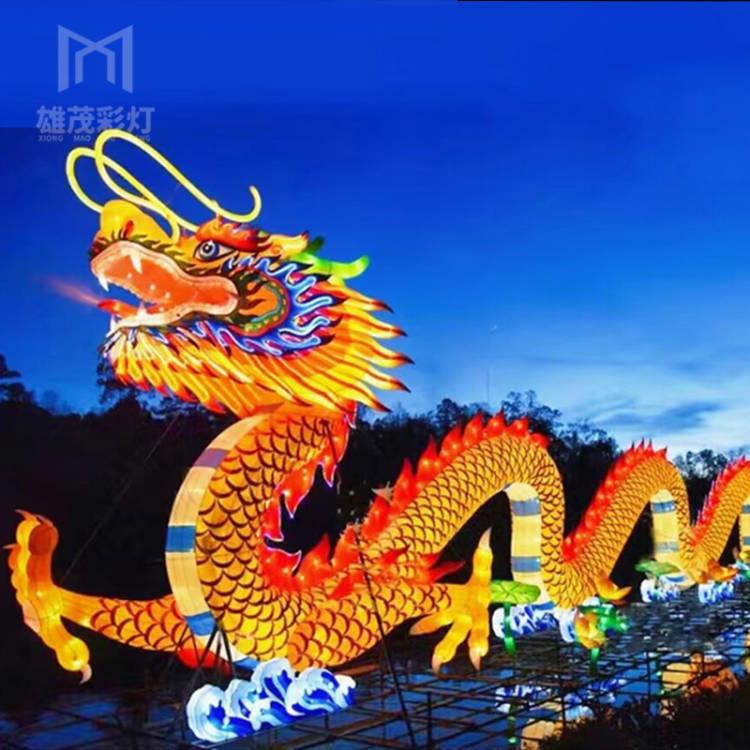 2025龙年自贡彩灯中国龙花灯大型户外中秋元宵灯会灯光节手工艺