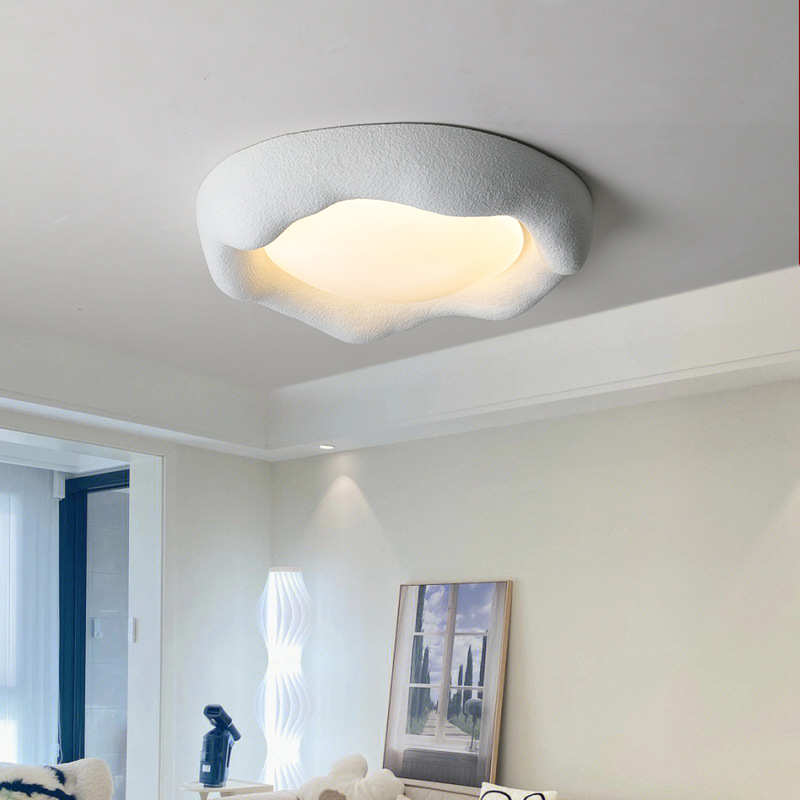 北欧奶油风客厅吸顶灯简约现代卧室灯餐厅吊灯创意日式侘寂风灯饰